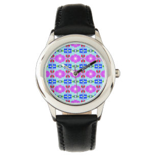 Azure Bloom Kaleidoscope Watch