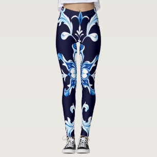 azure blossom leggings