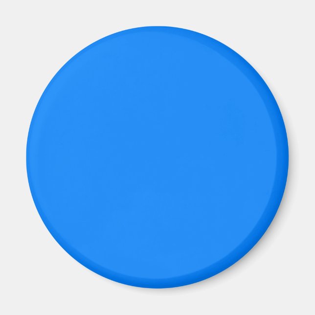 Azure Blue 0080FF Colour - Option to Add Name Magnet (Front)