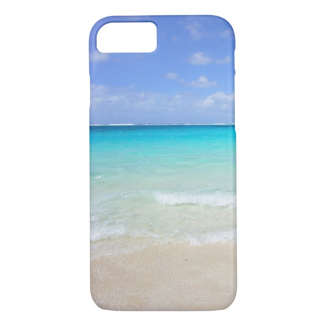 Azure Blue Caribbean Tropical Beach Case-Mate iPhone Case (Back)