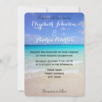 Azure Blue Caribbean Tropical Beach Wedding