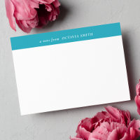 AZURE BLUE PERSONALIZED FAMILY NAME MONOGRAM