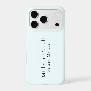 Azure Blue Professional Unique Classical Simple