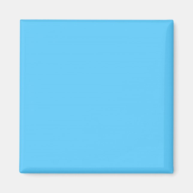 Azure Blue Sky 2015 Colour Trend Template Magnet (Front)