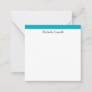 Azure Blue & White Professional Unique Classical Card