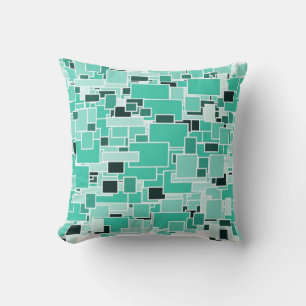 Azure Chaos Pillow
