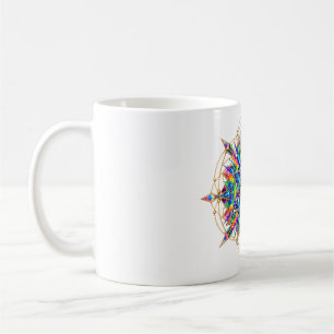 Azure Chevron Eye Coffee Mug