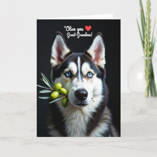 Azure Eyes Greatgrandma Card
