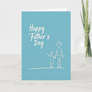 Azure Fathers Day Bond Card