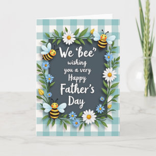 Azure Fathers Day Garland Card
