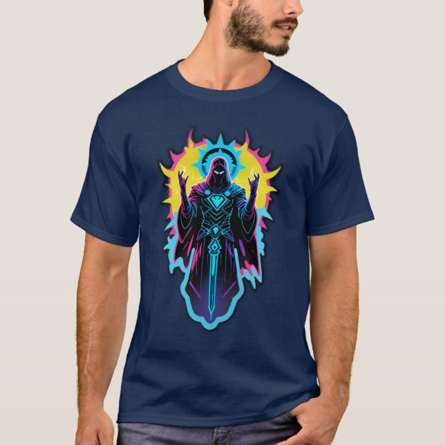 Azure Flame Guardian T-Shirt (Front)