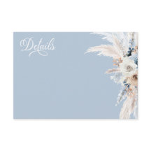 Azure & Gold Harmony Wedding Enclosure Card