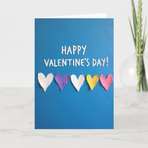 Azure Hearts Valentine Card