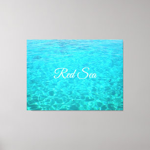 Azure lagoon in Red sea Canvas Print