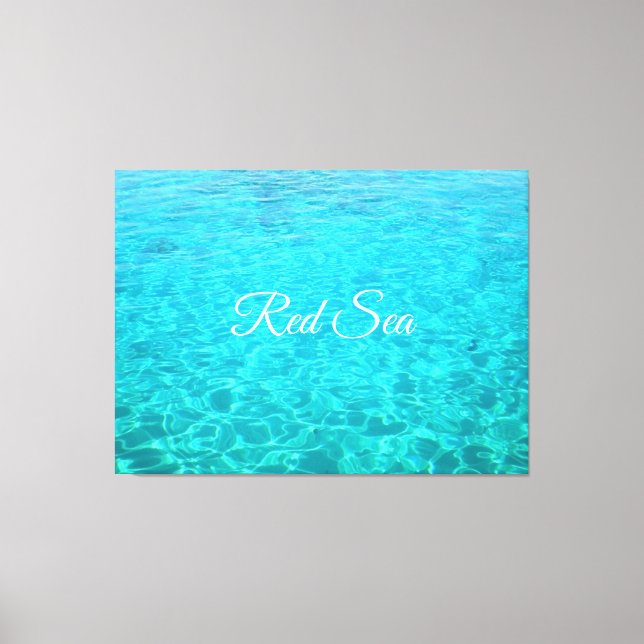 Azure lagoon in Red sea Canvas Print (Front)