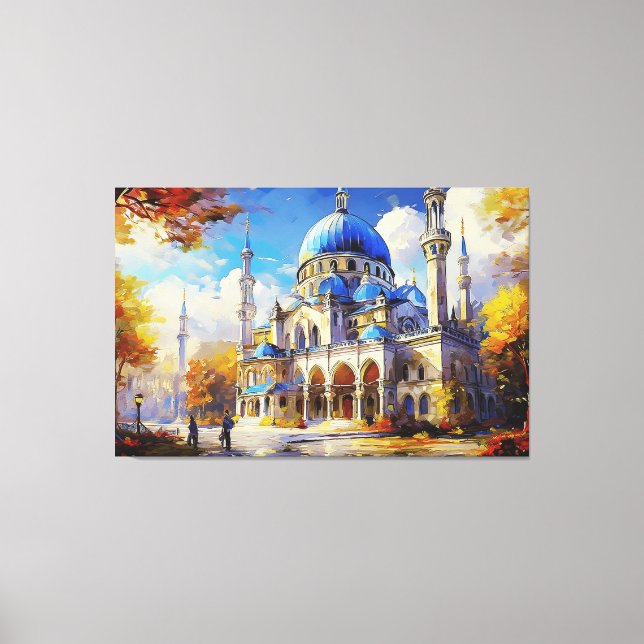 Azure Majesty Canvas Print (Front)