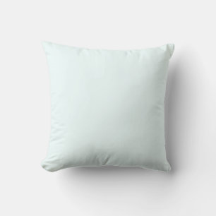 Azure Mist Pale Blue F0FFFF Solid Colour Design Cushion