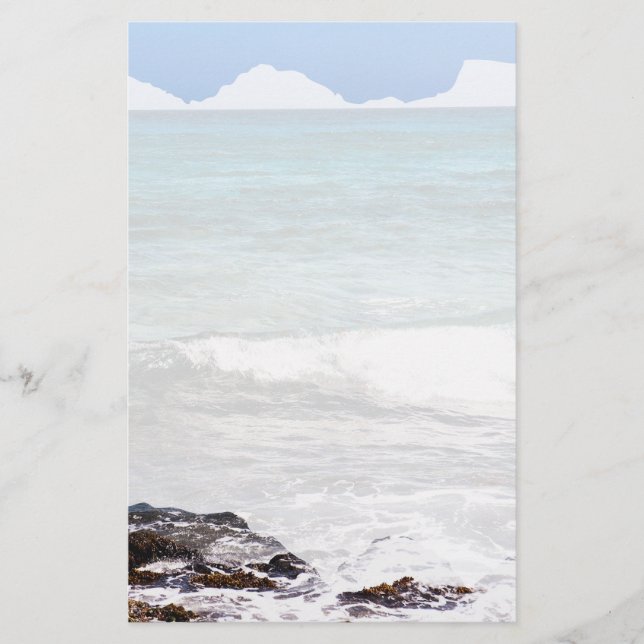 Azure Ocean  Stationery (Front)