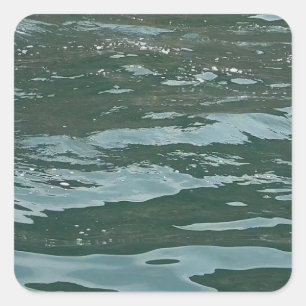 Azure Oceans  Square Sticker