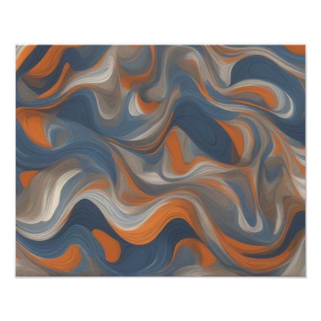 Azure Odyssey: A Journey in Oceanic Hues Photo Print (Front)