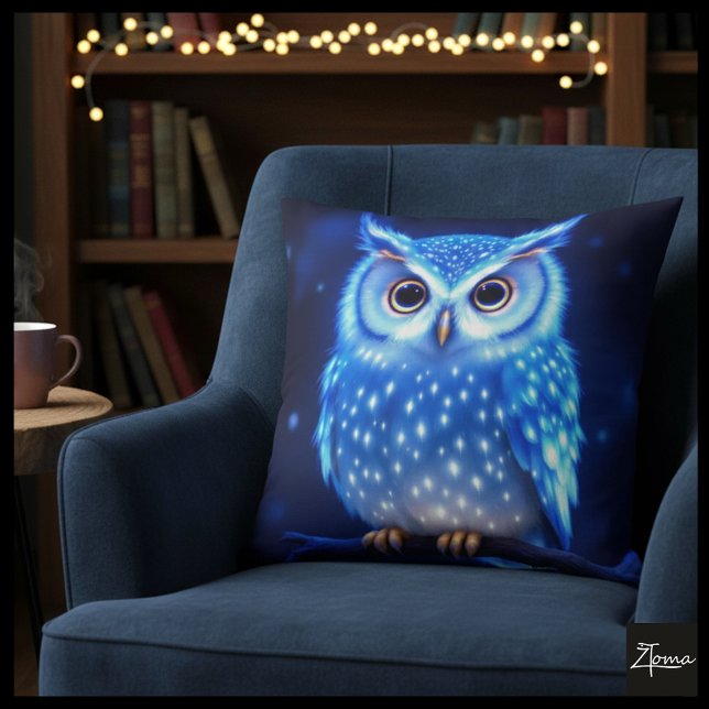 Azure Owl Comfort Cushion (Creator Uploaded)