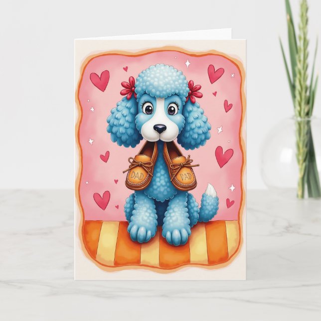 Azure Pups Sweet Fathers Day Card (Front)