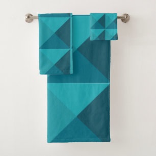 Azure Pyramids Bath Towel Set