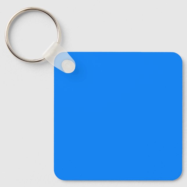 Azure (solid color)  key ring (Front)