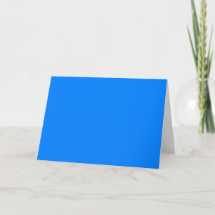 Azure Solid Colour Customise It Card