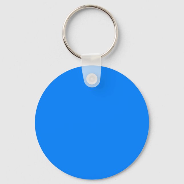 Azure (solid colour)  key ring (Front)