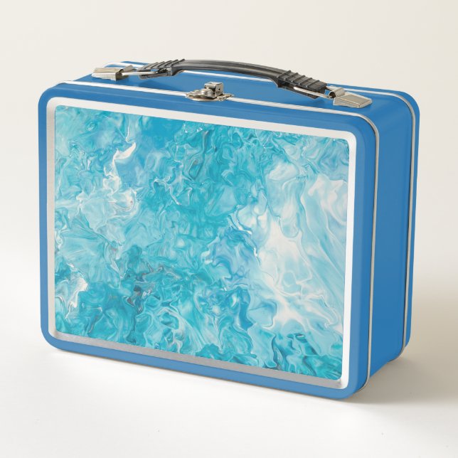 Azure Swirl Lunch Box (Front)