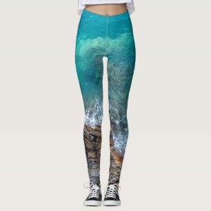 Azure waves leggings