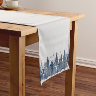 Azure Winter Marvels Medium Table Runner