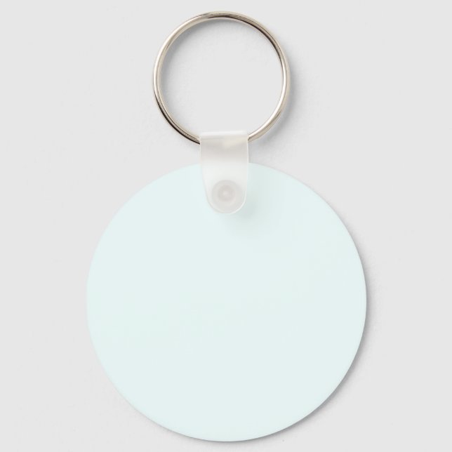 Azure (X11/web colour) (solid colour) Key Ring (Front)