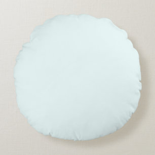 Azure (X11/web colour) (solid colour) Round Cushion
