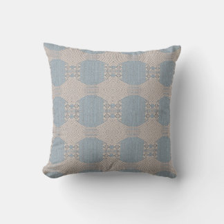 Azurévia Lace – Powder Blue & Ivory Geometric Cushion