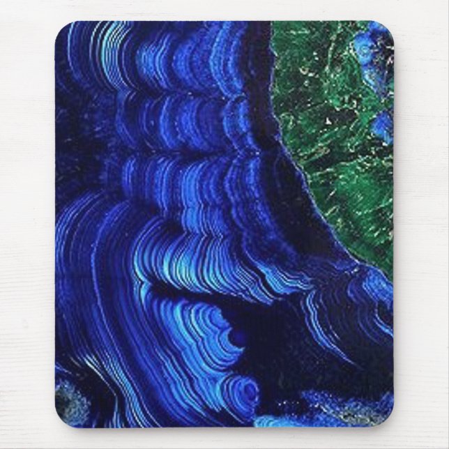 Azurite and Malachite Mouse Pad (Front)