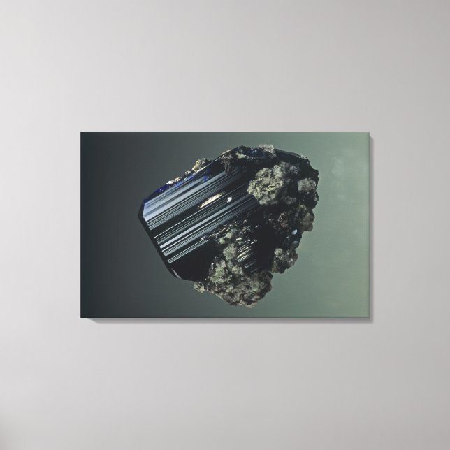 Azurite crystals, a minor ore of Copper, Tsumeb Mi Canvas Print (Front)