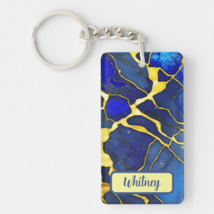 Azurite Inspired Keychain (02)