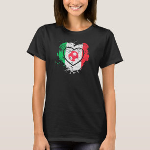 Azzurri I Love Soccer And Italia Nazionale Italian T-Shirt
