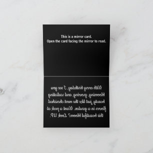 B003 - Flower Birthday Mirror Card