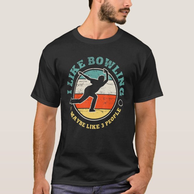 B0wling B0wler Funny Vintage T-Shirt (Front)