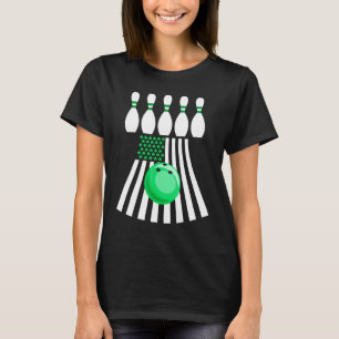 B0wling B0wler Irish American Flag St Patricks Day T-Shirt