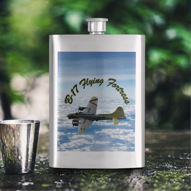 B17 Flying Fortress WWII Bomber Aeroplane Hip Flask (Creator Uploaded)