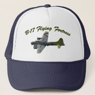 B17 Flying Fortress WWII Bomber Aeroplane Trucker Hat