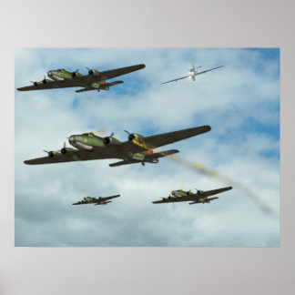 B17 Under Attack Poster
