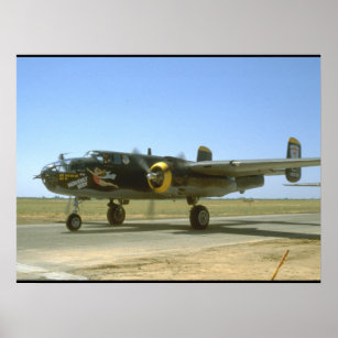 B25, Heavenly Body._WWII Planes Poster
