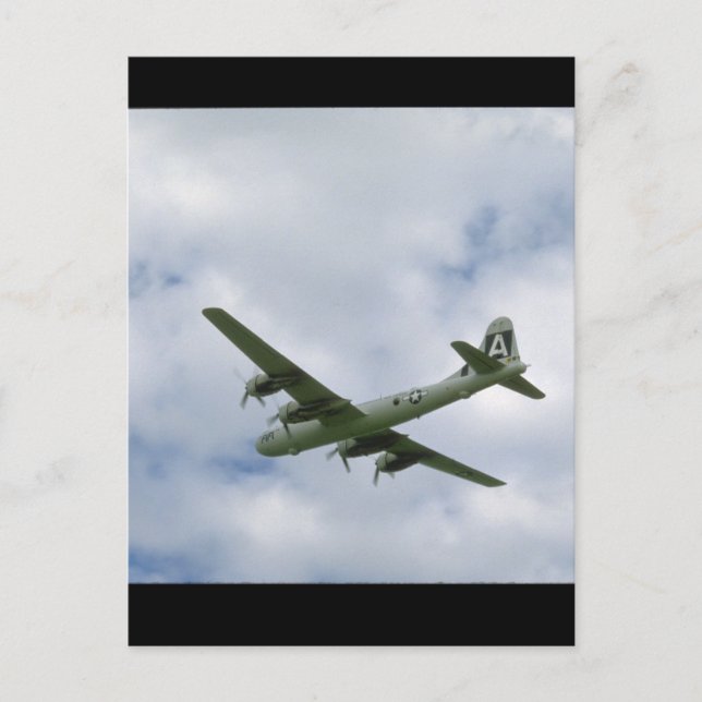 B29 From Below. (plane_WWII Planes Postcard (Front)
