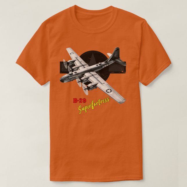 B29 Superfortress WW2 bomber aeroplane T-Shirt (Design Front)