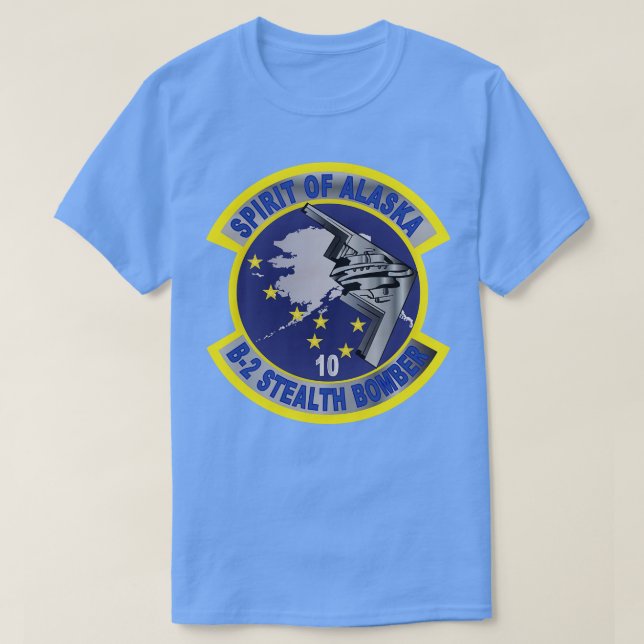 B2 Spirit Stealth Bomber Alaska wo Txt T-Shirt (Design Front)
